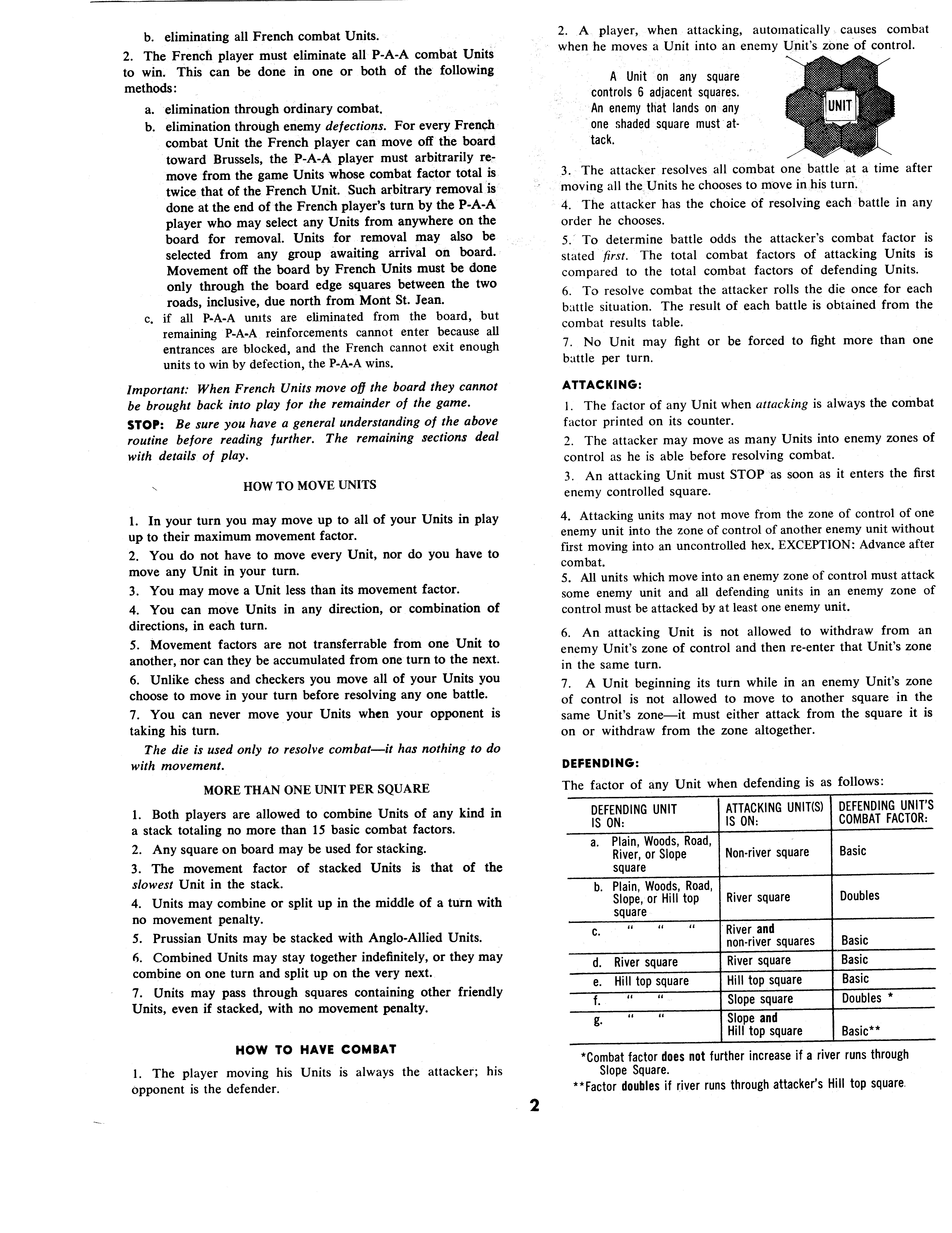Waterloo Rules Page 2